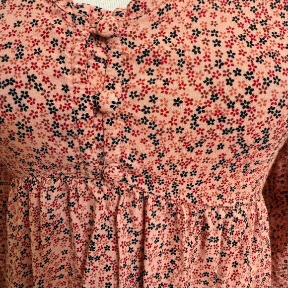 The Nines by Hatch Pink Ditzy Floral Babydoll Maternity Dress Size Large - Picture 3 of 6